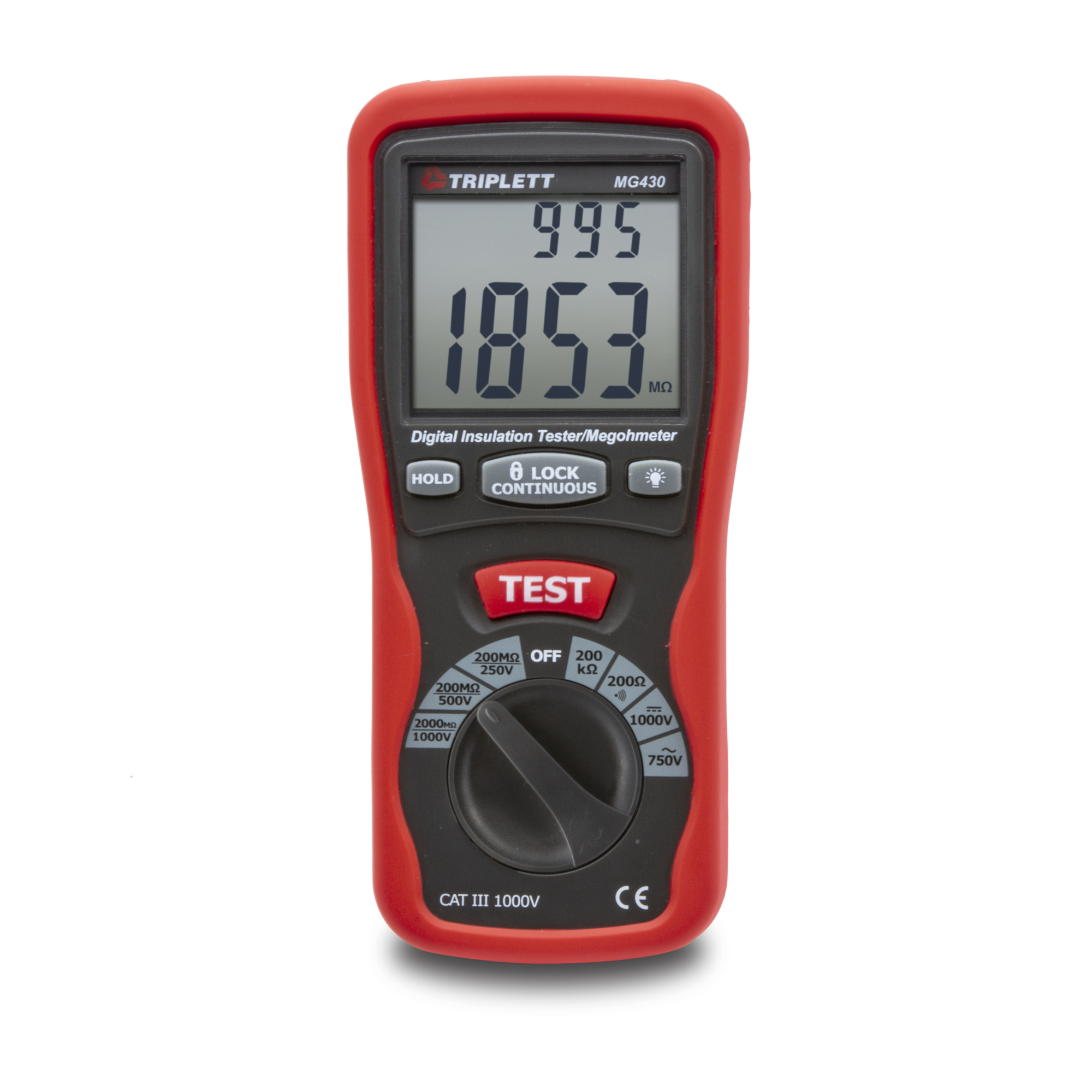 Triplett, Digital Insulation Tester/Megohm Meter, Model# MG430